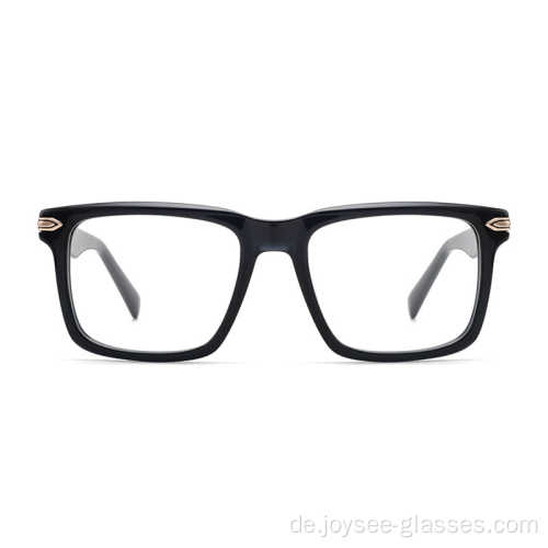 Neues klassisches Big Square Customized Logo Kunststoff Acetat Brille Frames